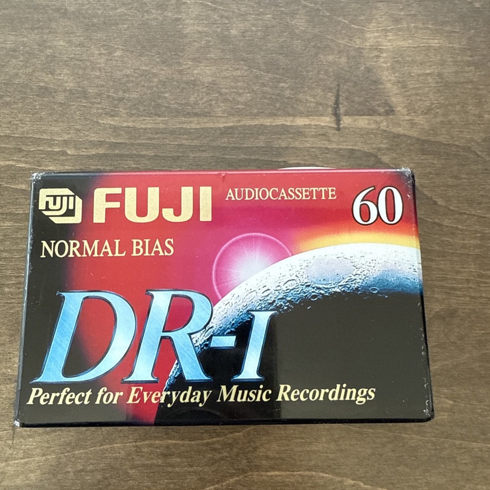 new Fuji Audio Cassette 60 Minutes Normal Bias DR-I Blank Tape Record SEALED